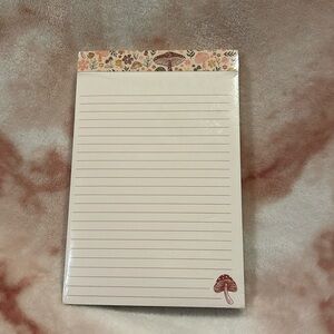 Mushrooms Writers Pad Note Pad Lined NWT Elum Designs Inc 8x5.5x.75”